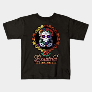 Day of the Dead Beautiful Kids T-Shirt